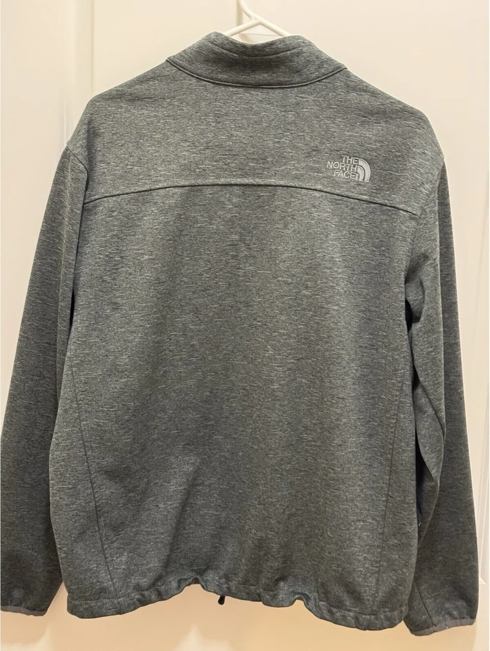 The North Face Men’s L Gray Heather Full Zip Jacket Lightweight Performance